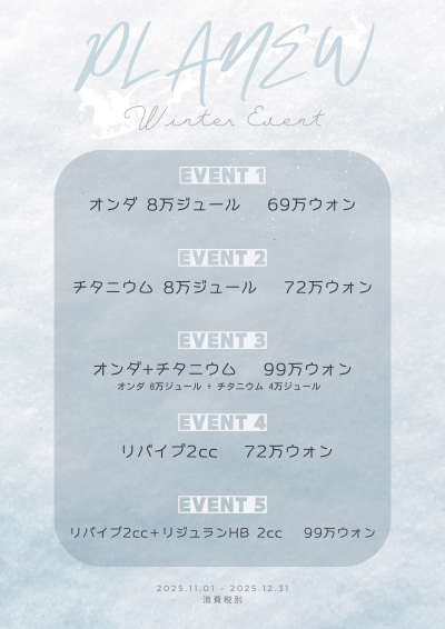冬のイベント